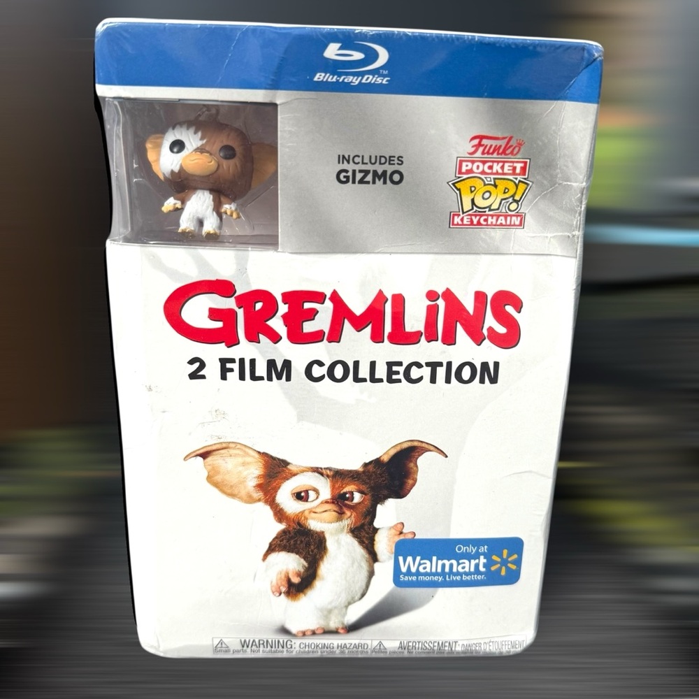 Gremlins & Gremlins 2 Double Feature Collection (Blu-ray) w Gizmo Keychain NIB